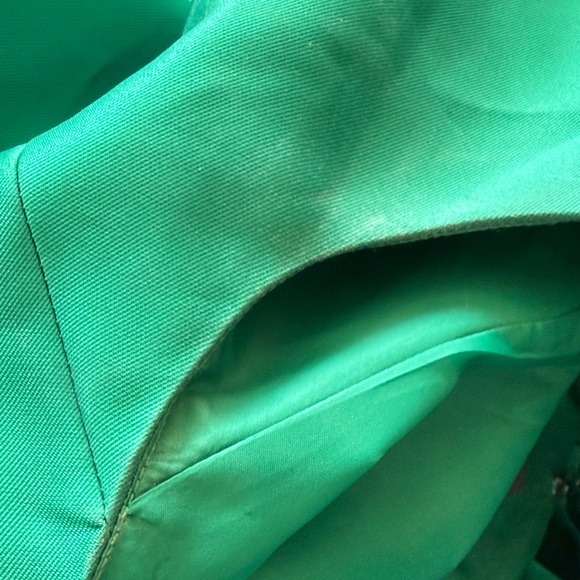 B36 Adrianna Papell Women’s Plus 16 Green Satin Sleeveless A-Line Maxi Dress - Picture 14 of 16